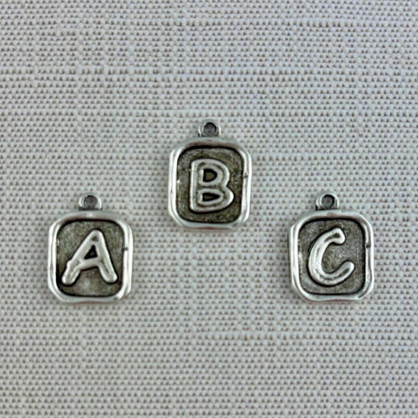 Load image into Gallery viewer, Alphabet Initial Charm, Letter Pendant, Jewelry Making Components, SL-6325
