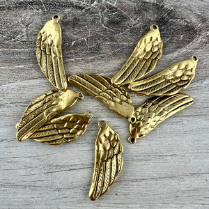 Angel Wing Charm Set, Left and Right Wings, Jewelry Making, GL-6323