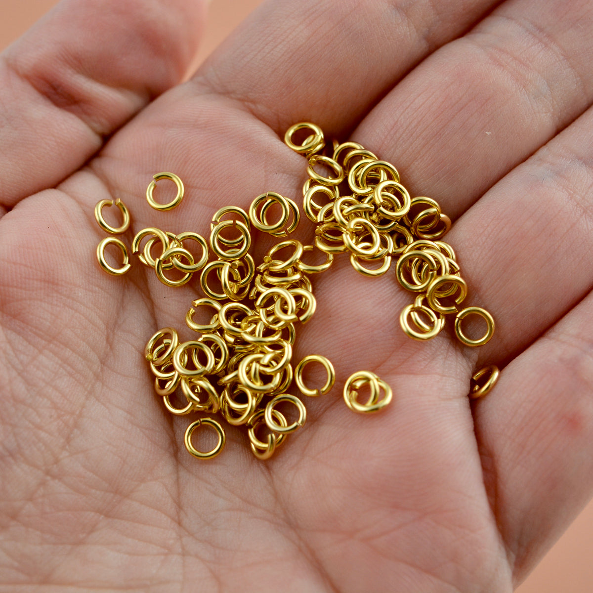 5mm Jump Rings 5mm Jump Rings, Gold Jump Rings, Antiqued Jump Rings, 50 jump rings, GL ...
