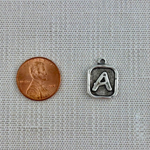 Alphabet Initial Charm, Letter Pendant, Jewelry Making Components, SL-6325