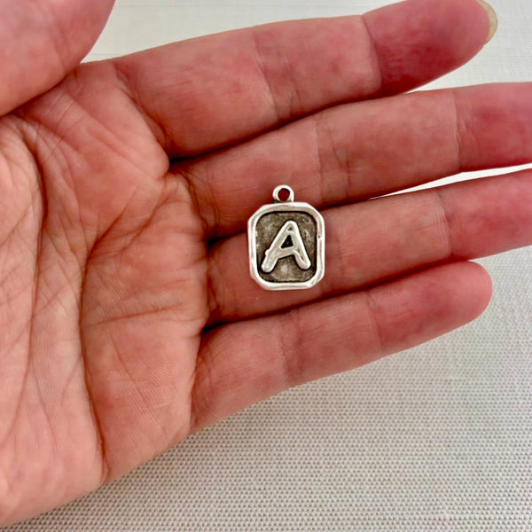 Load image into Gallery viewer, Alphabet Initial Charm, Letter Pendant, Jewelry Making Components, SL-6325
