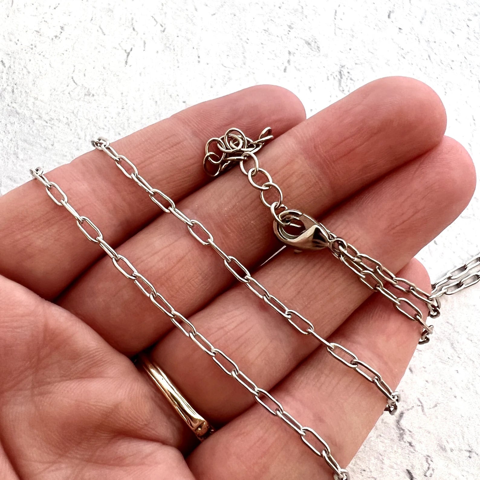 Minimalist Paperclip Chain Necklace