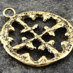 Bronze Cross, Cross Pendant, Antique Cross, Old Cross, Viking Pendant, Religious Necklace, Religious Jewelry, Cross Charm, YB-4001