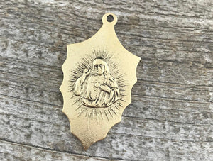 Mary Pendant, Sodalis Mary, Catholic Necklace, Religious Charm, Virgin Mary, Gold Pendant, Christian Jewelry, GL-6028