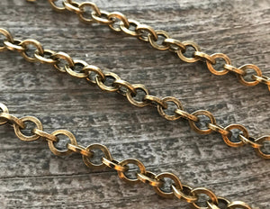 Gold Chain, Thick Gold Chain, Chain by the Foot, Jewelry Supplies, GL-2005