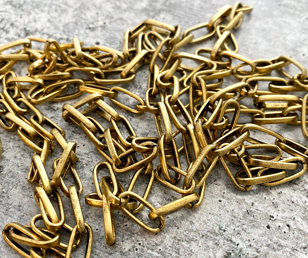 Large Link Brass Chain