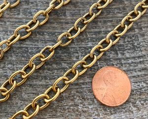 Gold Chain, Large Links Chain by the Foot, Jewelry Supplies, GL-2025