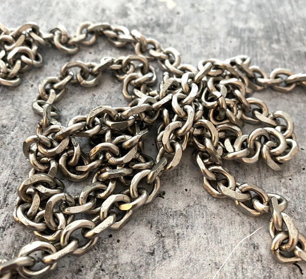 Load image into Gallery viewer, Large Silver Chain, Thick Chain by the Foot, Jewelry Making Supplies, PW-2014
