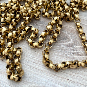 Large Rolo Chain, Thick Chunky Gold Chain by the Foot, Carson's Cove Jewelry Supplies, GL-2031
