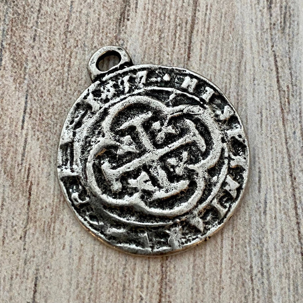 Load image into Gallery viewer, wholesale jewelry findings by carson&#39;s cove  charms pendants Spanish Coin Pendant Necklace
